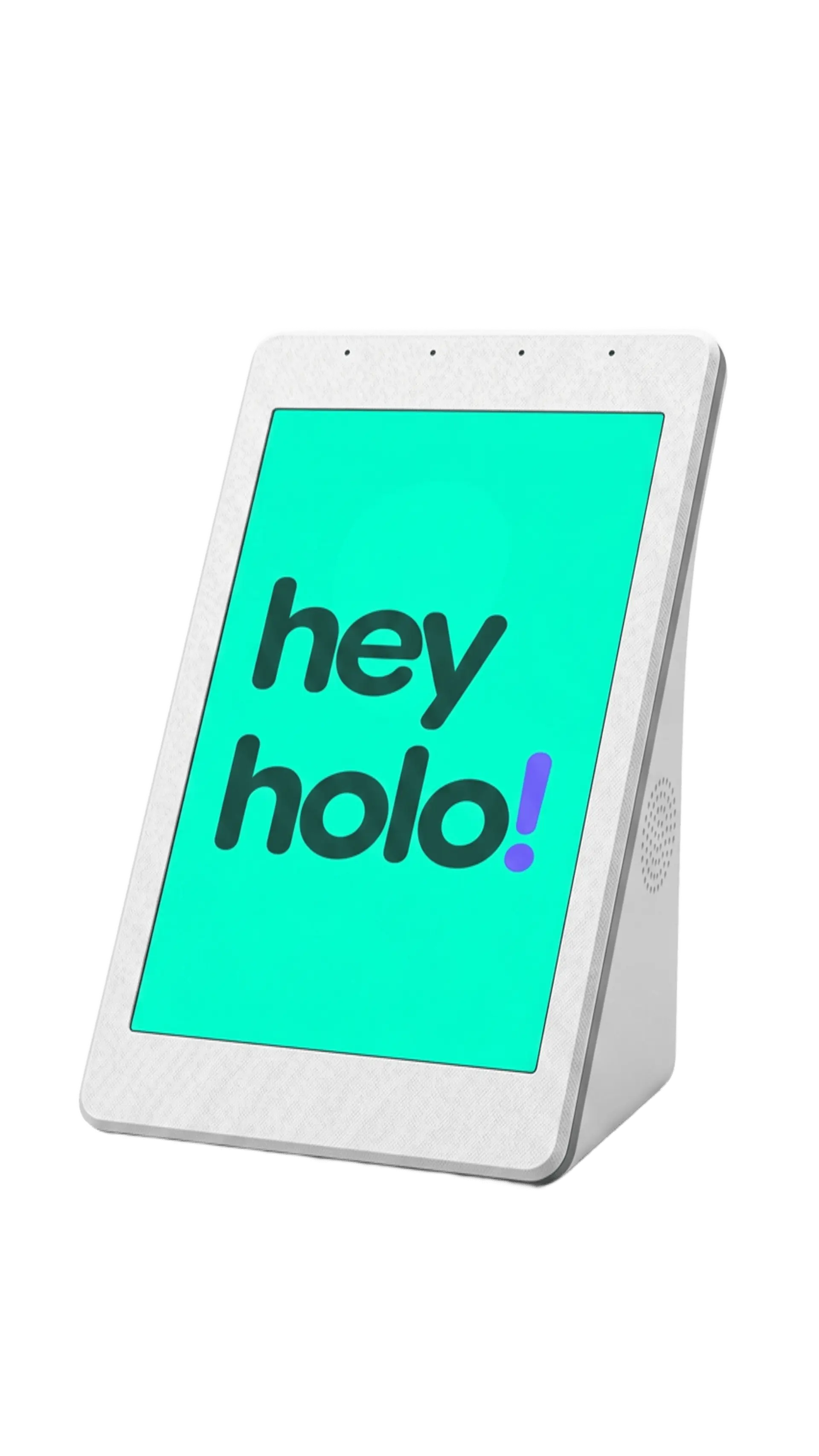 HeyHolo Go touch and voice desktop assistant for hotels and restaurants